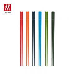 双立人（ZWILLING） 1021193筷子套装长筷子防滑抗菌耐高温坚韧耐磨家用分餐餐具 6双 【抗菌】六色筷子-251mm