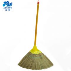 兰诗（LAUTEE） 手工草编扫把 草编轻便扫帚 稻草芒草笤帚 除尘扫木地板 8钉凤尾