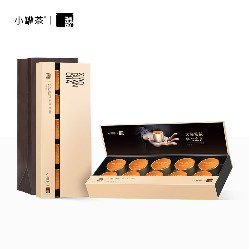 小罐茶 特级金罐寻香单丛·组合茶 鸭屎香单枞5种口味10罐礼盒装 4g*10罐