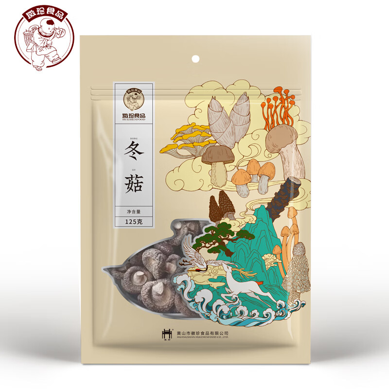 徽珍  冬菇（小金袋）125g