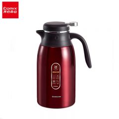 齐心 LC-105 保温壶2100ML 诱惑红大容量不锈钢办公家用