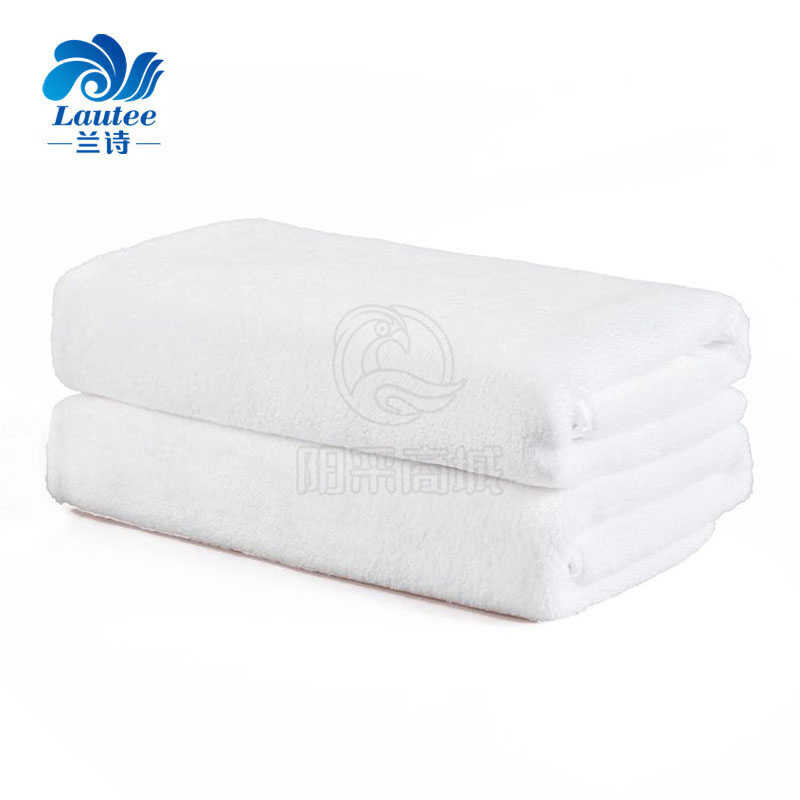 兰诗（LAUTEE）  加厚超细纤维毛巾定制毛巾超强吸水巾白色 30*70cm10条装 FW-2053