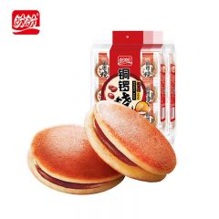 盼盼 铜锣烧红豆味240g早餐代餐糕点点心休闲零食红豆馅夹心面包整箱（2件起发）