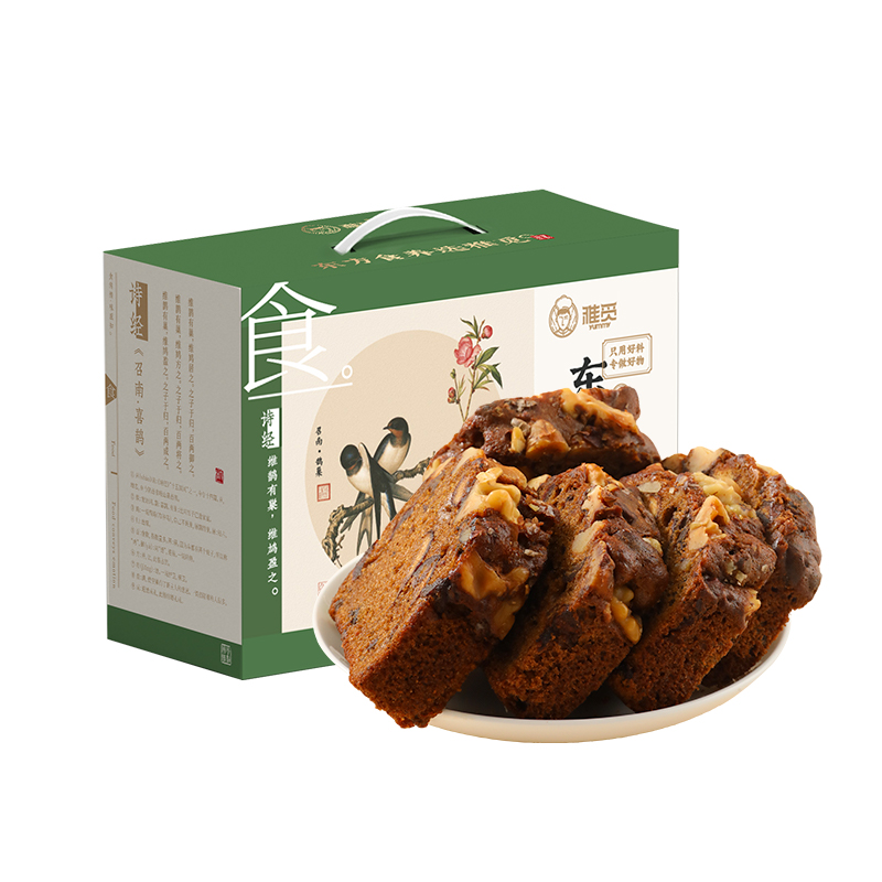 雅觅 核桃枣泥轻甜蛋糕 500g