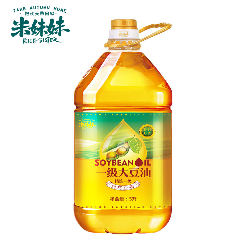 米妹妹（MIMEIMEI） 一级大豆调和油5L 清香型 东北大豆油 食用油