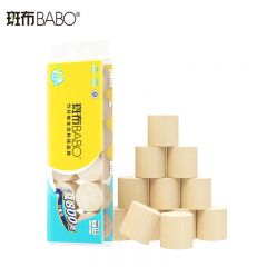 斑布（BABO） 无芯卷纸4层150g*12卷 原生竹浆 厚实更耐用
