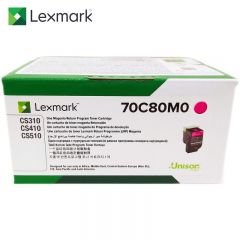 利盟（Lexmark）70C80M0红色粉盒 (适用CS/310/410/510dn机型) 约1000页