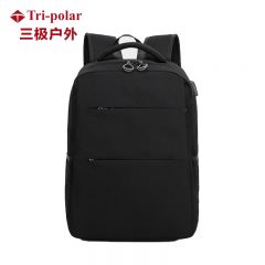 三极户外（Tri-polar） TP2050韩版旅行包简约时尚电脑包双肩旅行包休闲女学生书包黑色
