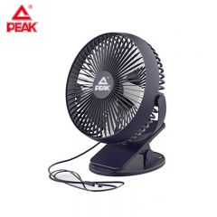 匹克（PEAK） 6寸桌面两用USB风扇办公宿舍床头车载用台式壁挂式迷你台夹扇YE34402黑色
