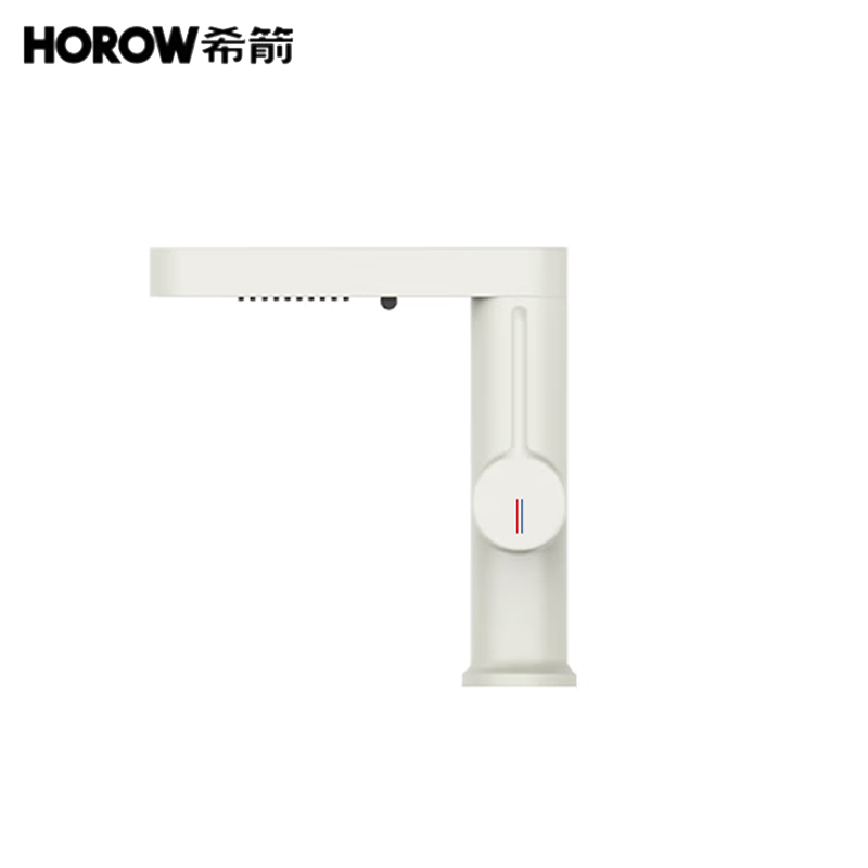 希箭 LCLB-3075-B 两功能面盆抽拉龙头 奶白 冷热