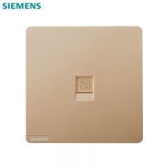 西门子（SIEMENS） 5UH26613NC03 一位电话插座 皓彩系列 日曜金电话插座插口适用电话信息模块