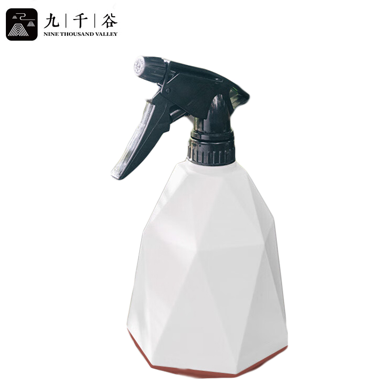 九千谷  5716 喷壶象牙白600ml 家用酒精消毒喷壶工具浇花多肉绿植喷雾器