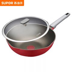 苏泊尔（SUPOR） 炒锅火红点不粘锅晶铸厨房家用一体成型少油烟耐磨炒锅煎32cm炒锅 NC32WA3