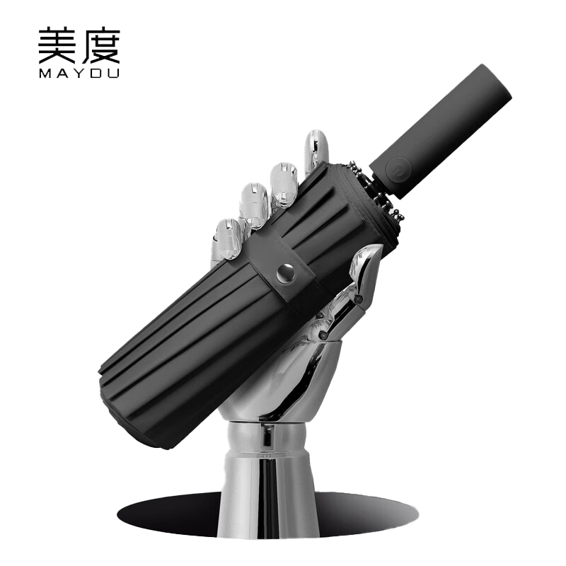 美度（MAYDU） M3316全自动黑胶晴雨伞防晒防紫外线晴雨两用太阳伞加大雨伞曜石黑