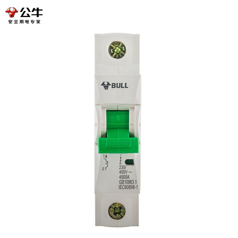 公牛（BULL） 空气开关LB5-63A系列断路器1P C型单极单进单出 63A断路器 77.5*83*18mm(定制)
