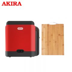 爱家乐（AKIRA） DT8消毒刀架刀具砧板筷子杀菌烘干一体机消毒家用菜板案板刀架智能紫外线防霉餐具消毒机红色+竹砧板
