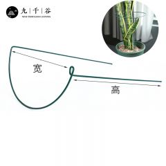 九千谷 植物支撑架支撑支架园艺花架阳台爬藤护叶半圆30*50CM 2对装6416
