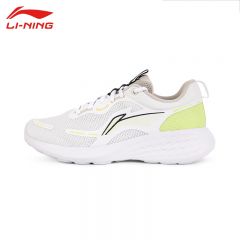 李宁（LI-NING） ARSV122-1女士轻云舒适透气休闲慢跑鞋云雾白/青苹果绿37码