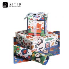 九千谷 包装纸儿童生日礼物礼品diy手工礼品盒打包纸包书动物城套装3339