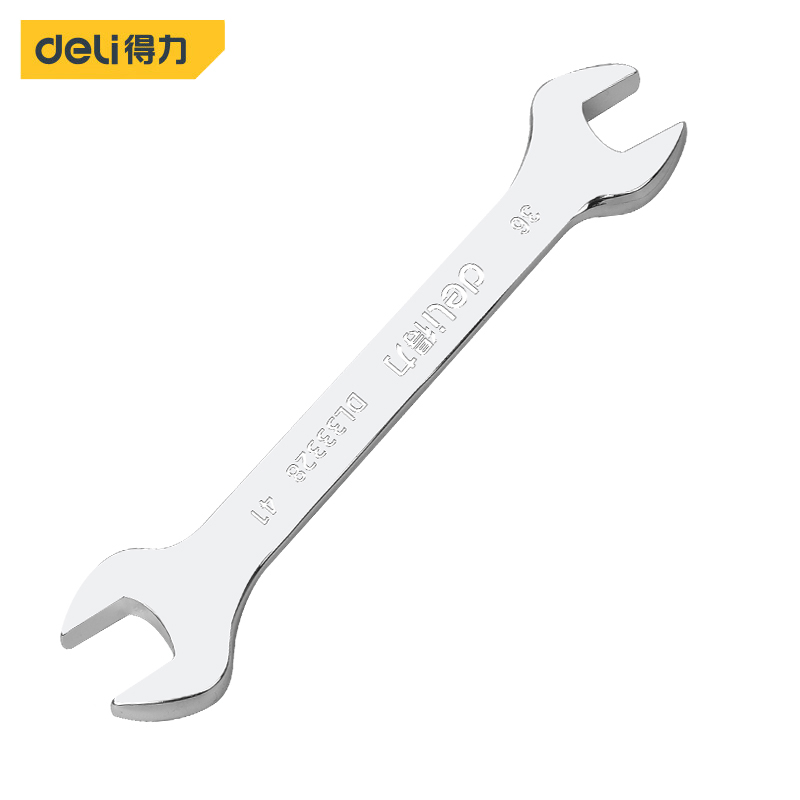 得力（deli）镜面双头呆扳手 36x41mm DL33328