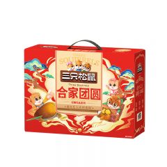三只松鼠（Three Squirrels）合家团圆 坚果礼盒装 1408g+480ml