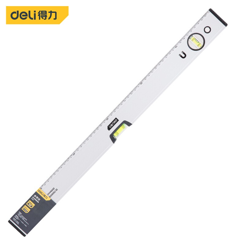 得力（deli） 磁性水平尺 铝合金水平测量尺水平仪600mm DL700600B