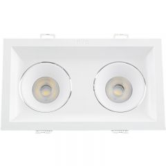 雷士照明（NVC) 99全塑格栅射灯24°2*5W3000K开孔尺寸φ100*175mmNLED5602A1