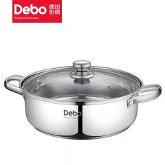 德铂（Debo） 怀亚特不锈钢火锅 汤锅 DEP-DS289耐腐蚀易清洗