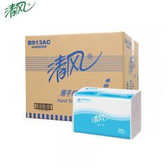 清风 B913AC商务抽纸洗手间抹手纸吸水加厚整箱批发200抽*20包