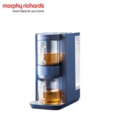 摩飞（Morphyrichards） 即热式饮水机茶饮机 桌面办公室台式泡茶机 小型烧水泡茶一体机 家用煮茶器速热 MR6097 轻奢蓝（泡茶饮水双模式）
