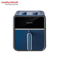 摩飞电器（Morphyrichards） 空气炸锅家用多功能烤箱低油轻脂电炸锅全自动透明可视薯条机煎炸锅MR8103 【轻奢蓝】 3.5L