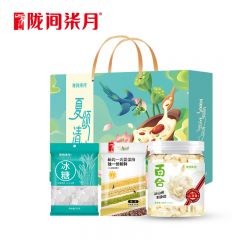 陇间柒月 夏颂清凉B1礼盒600g 油米有福礼盒五谷杂粮粮油礼包节日福利伴手礼