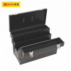 波斯（BOSI）BS524503 三层手提工具箱多功能铁皮维修箱储存收纳箱（450×200×245MM）