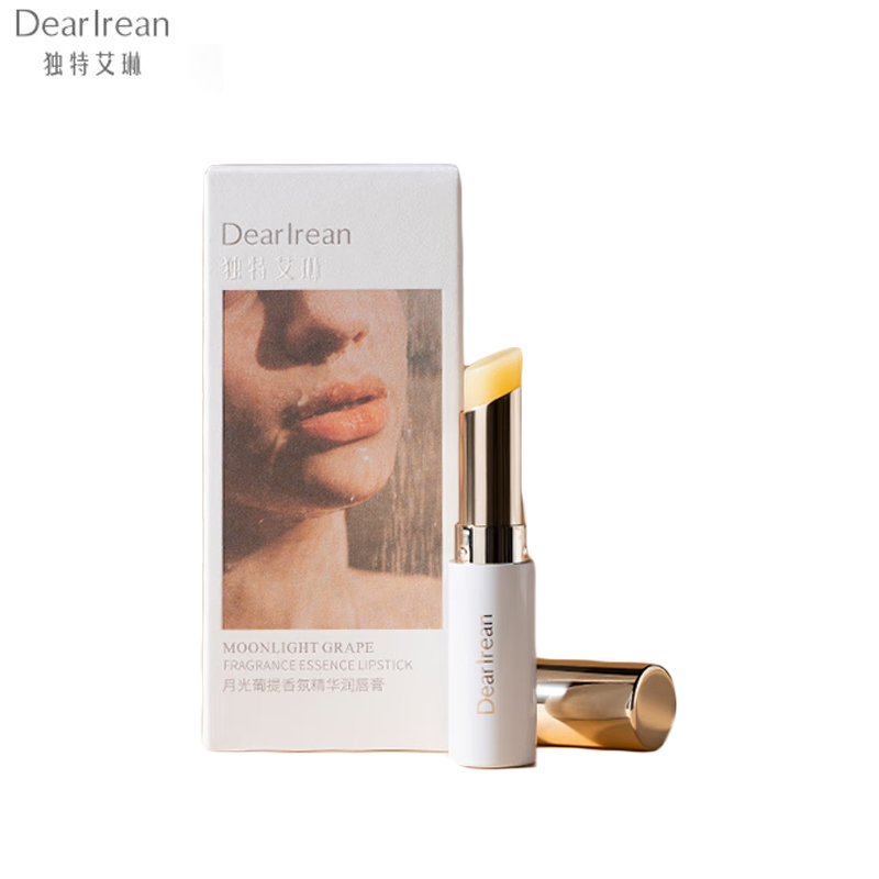 独特艾琳（Dear lrean） 柔润护唇膏保湿男女润唇膏轻薄防干裂唇膜淡化唇纹 月光葡提3g