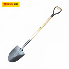 波斯（BOSI） BS561349 尖头大钢铲工兵铲户外车载工具铲雪露营救援铁锹（49寸）