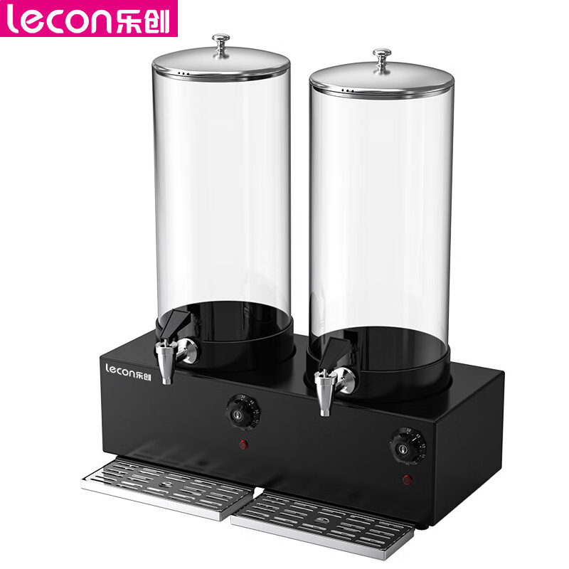 乐创（lecon） LC-BLNND-7L*2自助餐牛奶鼎电加热果汁鼎双头酒店茶水热饮机果汁豆浆保温桶饮料机