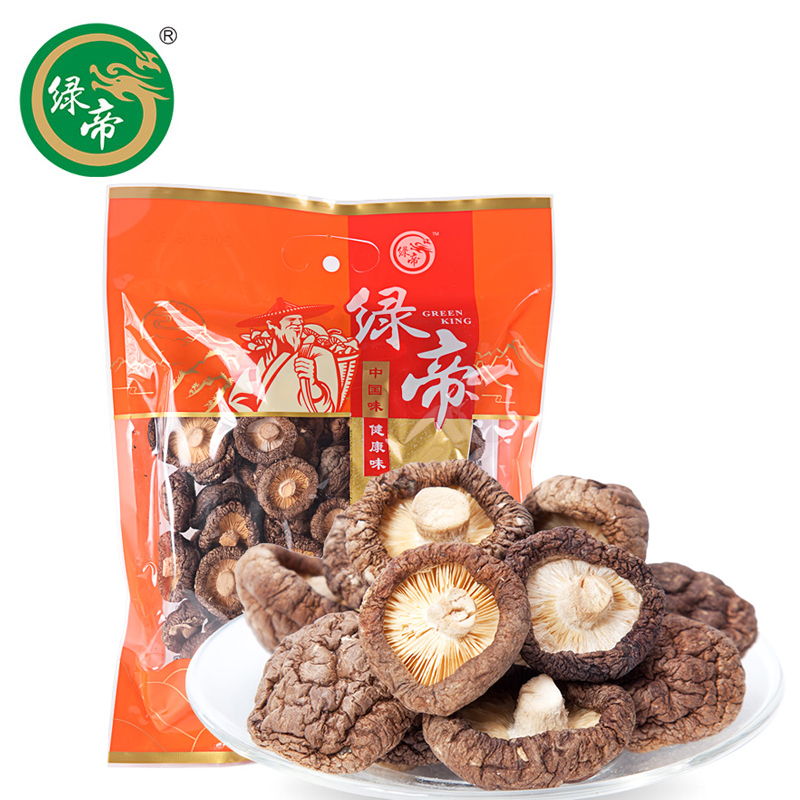 绿帝 山珍干货菌菇香菇杏鲍菇猴头菇北虫草虫草花香菇150g
