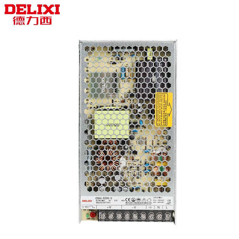 德力西 CDKU-S200W/5V 监控摄像机电源LED灯带变压器 交流转直流 CDKUS20005 超薄型开关电源