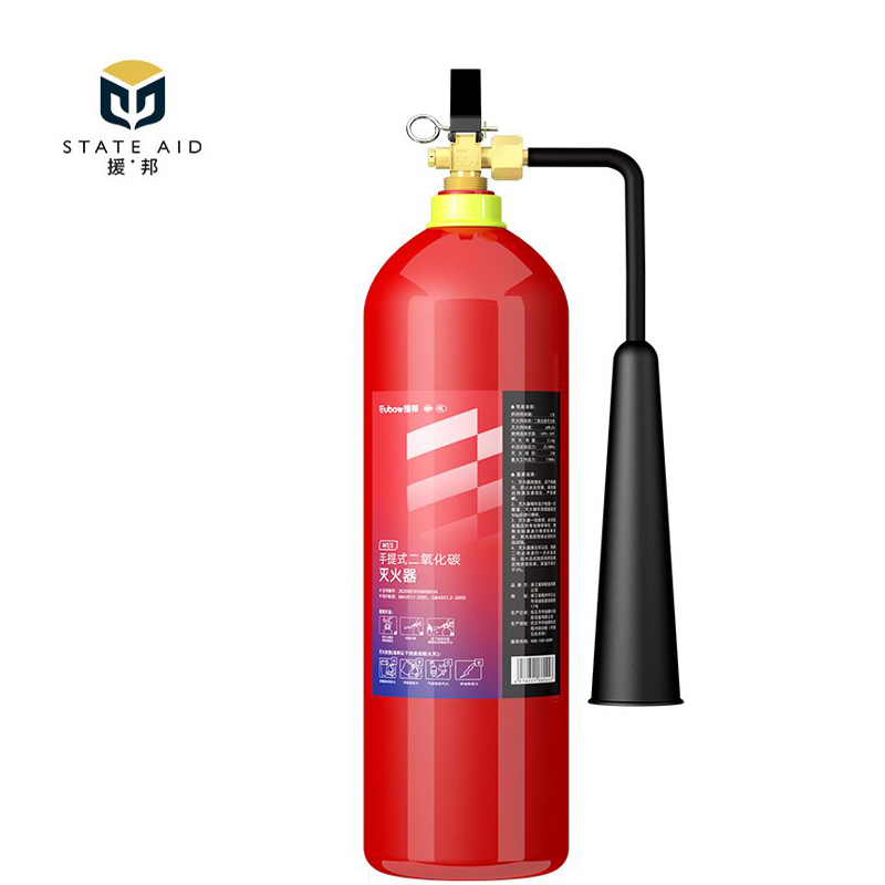 援邦  MT/3  手提式二氧化碳灭火器 3公斤国家消防认证家用商用机房灭火器