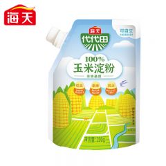 海天 烹调勾芡 食用生粉 蛋糕面包饼干烘焙原料 玉米淀粉200g 1袋