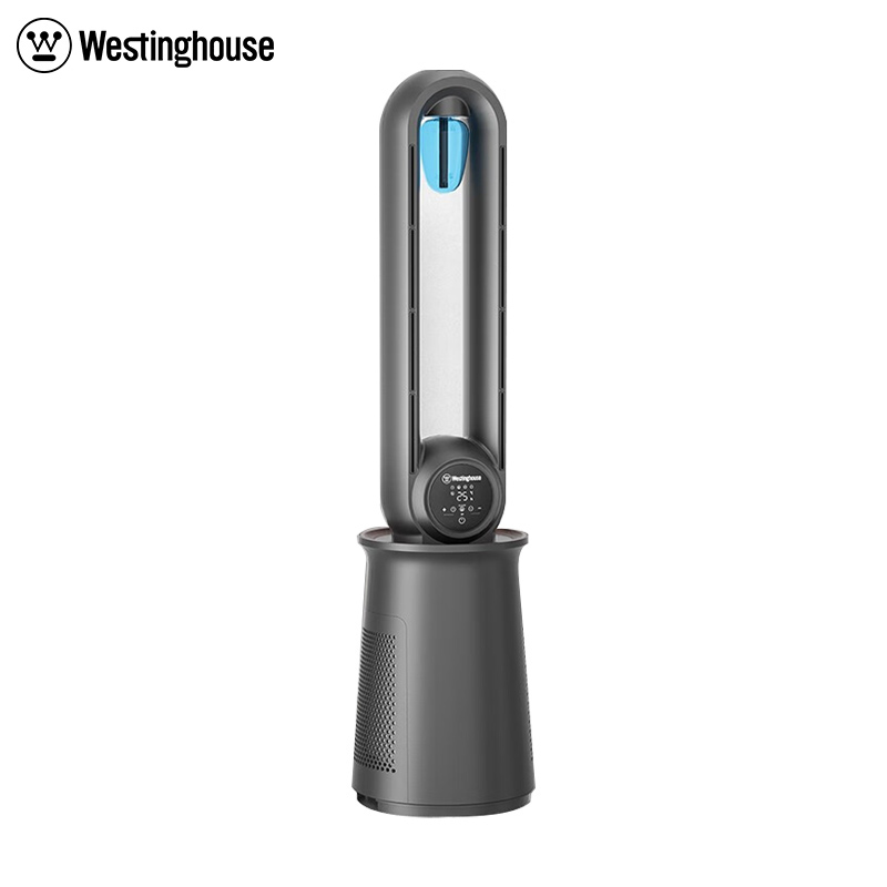 西屋（Westinghouse） 电风扇无叶风扇落地风扇家用直流变频UV灭菌智能遥控定时母婴立式风扇灰色WY006
