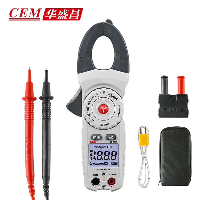 华盛昌（CEM） DT-333H数字钳形表高精度真有效值电流表