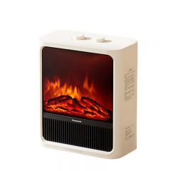 松下（Panasonic）壁炉暖风机取暖器台地两用家用电暖气片围炉烤火炉大面积轻音速热暖风机 DS-P1859CW