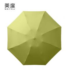 美度（MAYDU） M5201五折迷你胶囊伞太阳伞防晒防紫外线遮阳小巧便携两用晴雨伞八骨抹茶绿