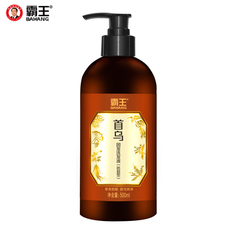 霸王（BAWANG） 何首乌蓬松固发洗发液500ml 亮泽发丝强效育发