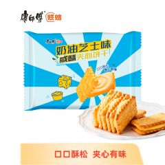 康师傅 咸酥夹心饼干 奶油芝士味240g*16  咸酥夹心饼干营养早餐代餐童年怀旧办公室休闲零食小吃