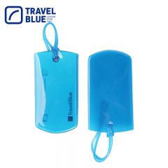 蓝旅（TRAVEL BLUE） 016旅行箱方形行李牌商务出行旅游软胶行李标签牌易识别蓝色
