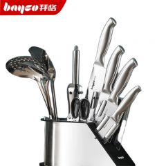 拜格（BAYCO） BD2871 厨房全套厨具套装11件组合不锈钢家用菜刀套装