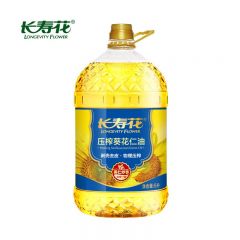 长寿花 葵花仁油 物理压榨植物油浓香食用油 5L 1桶装