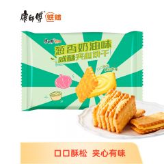 康师傅 葱香奶油味240g*16 咸酥夹心饼干营养早餐代餐办公室休闲零食小吃
